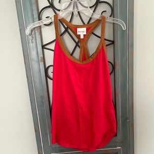 Scoop neck racer back sleep tank